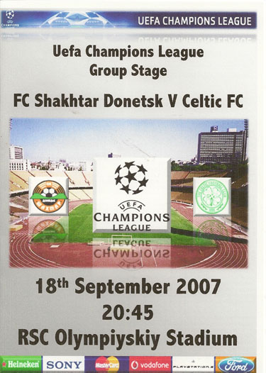 Shakhtar Donetsk v Celtic (Glasgow) FC